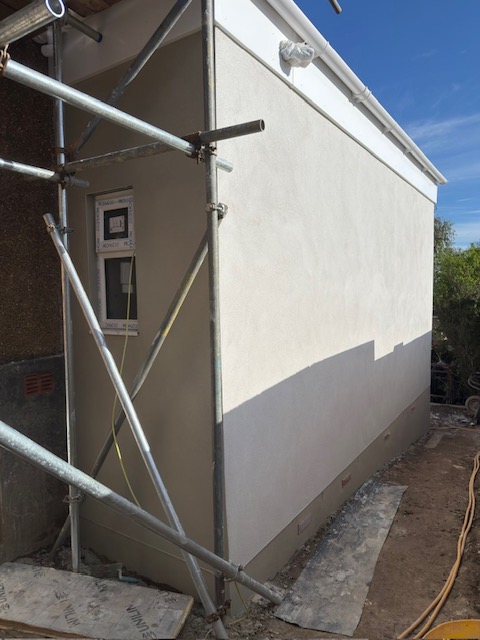 Exterior Silicone Render after